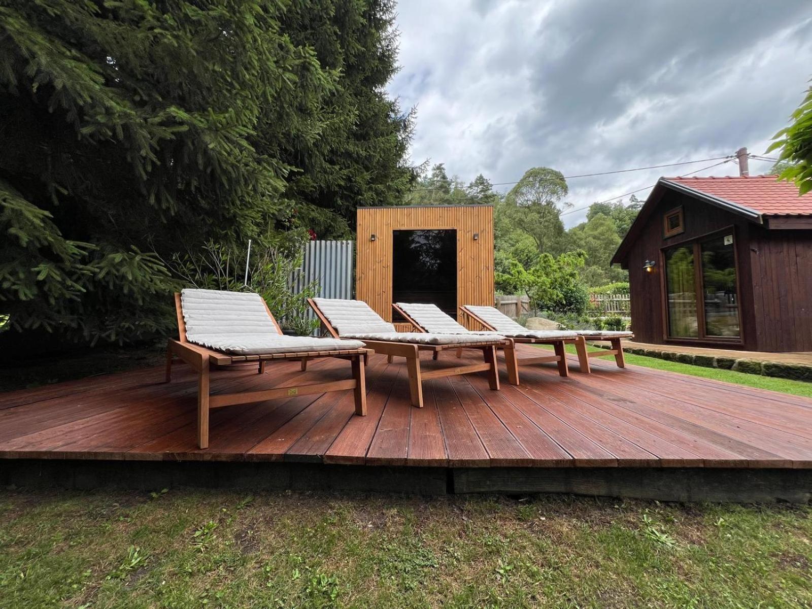 הוילה Jetřichovice Tiny House Vsemily מראה חיצוני תמונה