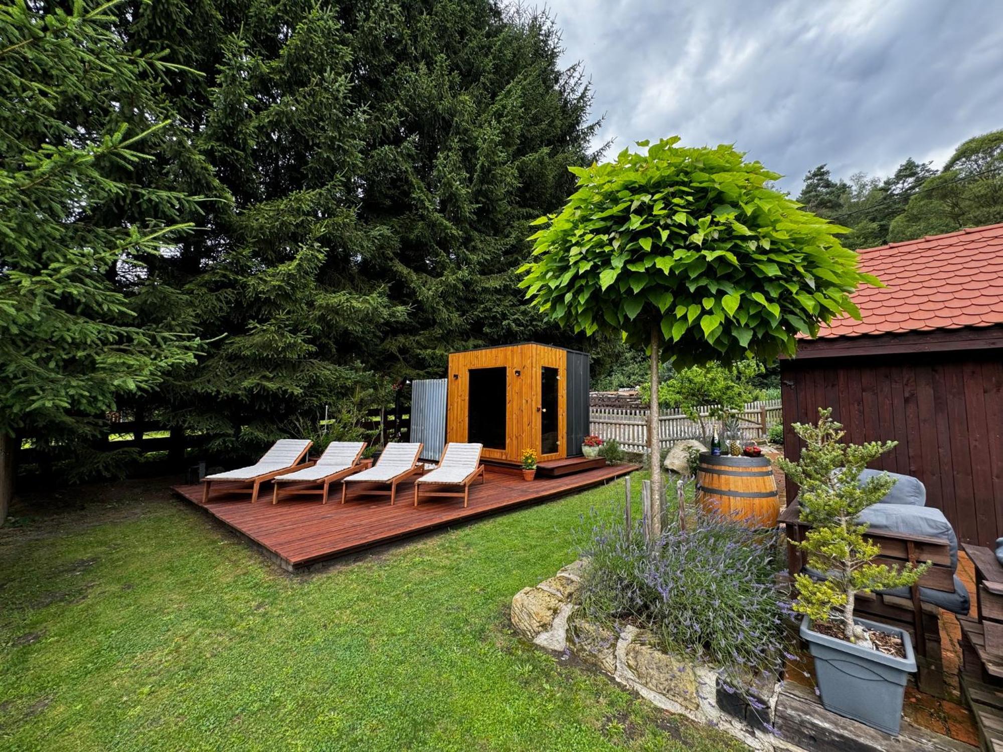 הוילה Jetřichovice Tiny House Vsemily מראה חיצוני תמונה