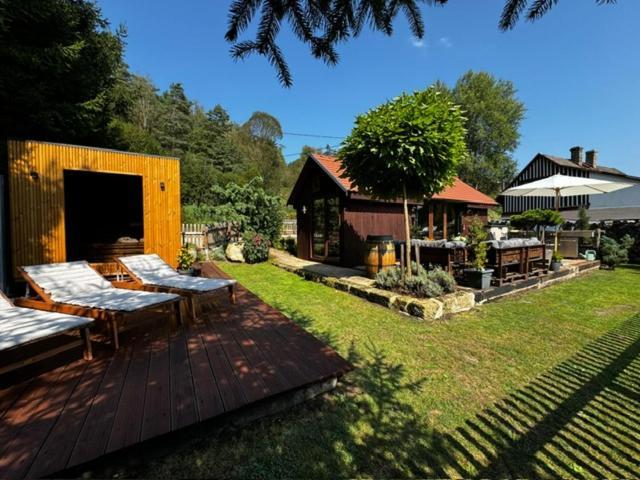הוילה Jetřichovice Tiny House Vsemily מראה חיצוני תמונה